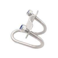 Connecteur de tuyauterie en acier au carbone et acier inoxydable avec écrou hexagonal en nylon, collier de serrage en U, collier de serrage croisé, doubles colliers de serrage pour la connexion de tubes