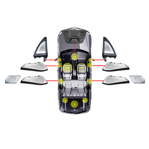 Nueva Cubierta de Audio de Acero con Luz Ambiental LED para Serie 5, 3, X5/X7, Altavoz Frontal de 12V para Iluminación Interior de Automóviles - Product Image 2
