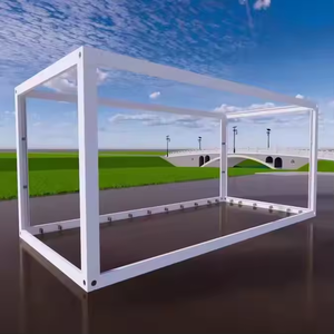 Hiện đại 20 ft phẳng gói Tiny nhà kính tường prefab Tiny văn phòng container nhà cho căn hộ khách sạn làm bánh sandwich panel thép - Product Image 4