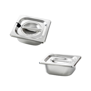 Recipientes Gastronómicos Rectangulares de Acero Inoxidable para Restaurante, Hotel, Buffet, Panadería, Tamaños 1/1, 1/2, 1/4, Aptos para Vapor - Product Image 3