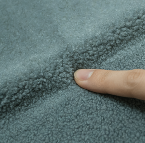 Tissu polaire GRS certifié, 100 % polyester, doux, bouclé, tissé, double face, épais, coupe-vent, pour canapé et filles - Vente chaude - Product Image 6