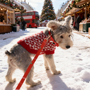 Surtido lindo patrón Navidad perro Bandanas cuello plomo bufanda conjunto fabricante mascota moda perro Correa Collar - Product Image 4