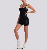 Combinaison de sport sexy 1028L avec logo personnalisé pour femme et fille – Tenue de yoga une pièce moulante