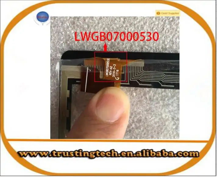 7 "หน้าจอสัมผัส (LWGB07000530) สำหรับ Alcatel Pixi 4 (7) 3กรัม /Wifi 9003 9003X 9003A หน้าจอสัมผัสดิจิไทเซอร์แผงเซ็นเซอร์