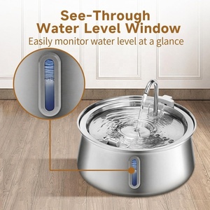 工厂批发 4L USB 静音宠物饮水器 304 不锈钢低电压静音泵猫饮水器 OEM - Product Image 3