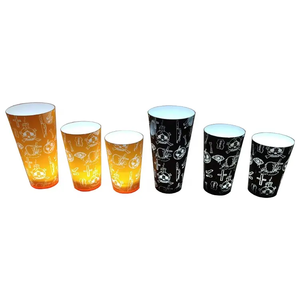 Gobelet lumineux LED à détection d'eau en plastique de qualité alimentaire sans BPA réutilisable pour Halloween, les fêtes et les événements - Product Image 4