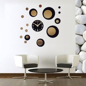 Creative Acrylic Wall <b>Clock</b> DIY Frameless <b>Digital</b> <b>Clock</b> Round Combo Mute <b>Clock</b> Wall Sticker for Home Office Decoration - Product Image 4