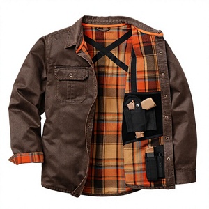 Customized Hooded <b>Quilted</b> Pilot Jacket Badge Front Logo Winter Casual Long Sleeve <b>Single</b> Button Reversible Waterproof Unisex - Product Image 3