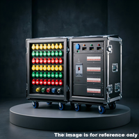 Caja de distribución de energía industrial de 48 vías y 16A con entrada de 400A y medidores de voltaje dual, caja de distribución de energía para escenarios.