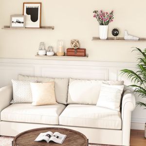Lot de 3 étagères murales flottantes pour photos, étagères murales avec rebord pour le rangement dans le <span class=keywords><strong>salon</strong></span> - Product Image 5