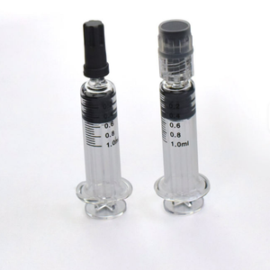 Seringue préremplie en verre colorée de 1 ml avec embout Luer Lock et butée de sécurité pour l'acide hyaluronique et les produits de comblement cutané - Product Image 5