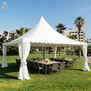 Tente de réception en PVC de haute qualité pour événements, mariages, salons professionnels, pagode extérieure, <span class=keywords><strong>barnum</strong></span>, tente de mariage, 3x3m, 4x4m, 5x5m - Product Image 4