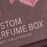 Boîte cadeau de parfum brun premium personnalisée et boîte magnétique pour parfum avec boîte en papier parfumé pour collection de parfums