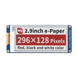 Módulo de Pantalla de Tinta Electrónica (E-Ink) de 2.9 Pulgadas (B), 296x128, Rojo/Negro/Blanco, SPI - Product Image 1