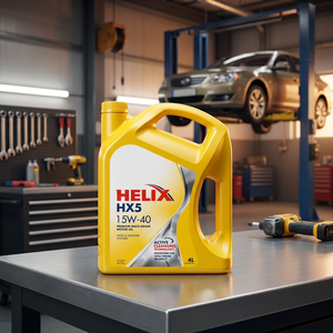 Aceite de Motor <span class=keywords><strong>Shell</strong></span> Helix HX5 <span class=keywords><strong>15w40</strong></span>, 4L, Premium, Multigrado, Estándar API <span class=keywords><strong>15w40</strong></span>, Lubricantes para Automóviles, Aceite de Motor para Vehículos Diésel - Product Image 2