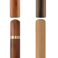 Boîte à cure-dents en bois, Cylindre à cure-dents en bois de santal, Cylindre à aiguilles à broder pour la maison, Décorations artisanales portables en bois pour cadeaux