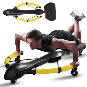 Máquina <span class=keywords><strong>de</strong></span> remo doméstica para entrenamiento abdominal, máquina <span class=keywords><strong>de</strong></span> <span class=keywords><strong>ejercicio</strong></span> hidráulica doble para esculpir el cuerpo, entrenador <span class=keywords><strong>de</strong></span> flexiones portátil - Product Image 1