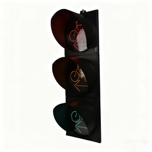 스마트 300mm 400mm 야외 교차로 알루미늄 자전거용 적색 황색 녹색 LED 광학 방향지시등 (자전거 도로용) - Product Image 3