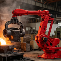 Robot ultra-lourd CE à 6 axes, charge utile de 280 kg, portée de 3200 mm, poignet IP67, IP54, sans contrepoids, pour soudage, manutention et assemblage
