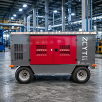 Compresseur d'air à vis portable diesel Zhilian 850CFM 15 bars 191 kW 260 CV 24 m³/min pour forage de puits d'eau et équipement de forage DTH