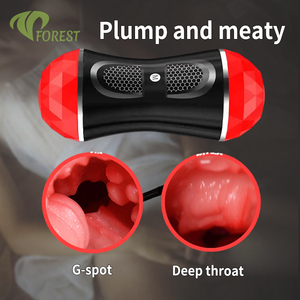 Çift Penetrasyonlu Silikon Yapay <span class=keywords><strong>Penis</strong></span> ve Manuel <span class=keywords><strong>Penis</strong></span> Pompası ile Erkek Mastürbasyonu için TT FOREST Masturbator - Product Image 3