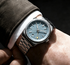 Relojes <span class=keywords><strong>GMT</strong></span> mecánicos para hombre de 38 mm con movimiento Miyota 9075 <span class=keywords><strong>GMT</strong></span>, cristal de zafiro abovedado con forma de caja y revestimiento antirreflectante - Product Image 3