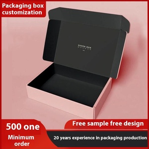 Hộp bìa <span class=keywords><strong>c</strong></span>ứng gấp xếp dạng máy bay bán buôn, in logo tùy chỉnh và mẫu giấy miễn phí để đóng gói vận chuyển - Product Image 6