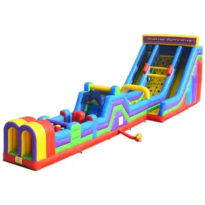 Dọc Rush Inflatable Obstacle Course Ngoài Trời Giá Rẻ Kids Challenge Công Viên Giải Trí Inflatable Trò Chơi Rides Để Bán