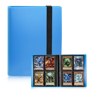 Raccoglitore per Carte Collezionabili in Plastica a 4 Tasche con Elastico per Carte da Gioco, Album da 160 Carte a 4 Tasche per Collezionisti - Product Image 1