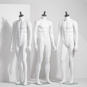 Haute qualité moins cher <span class=keywords><strong>Vintage</strong></span> sans tête homme corps entier blanc Muscle Stand mâle costume affichage fibre de verre torse <span class=keywords><strong>Mannequin</strong></span> à <span class=keywords><strong>vendre</strong></span> - Product Image 2