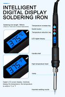 XYB 19 en 1 ensemble d'outils à souder avec écran LCD rétro-éclairé 60W fer à souder à température réglable et multimètre XL830L