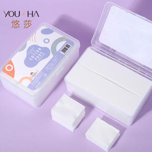 Lingettes démaquillantes Yousha en coton, 1000 pièces en boîte, fines, jetables, respectueuses de la peau, en tissu non tissé - Product Image 3