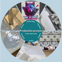 Autocollants personnalisés Jésus Dieu, design DTF, transfert vinyle, autocollants pour t-shirts, vêtements, autocollant de transfert thermique DTF lavable