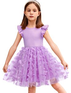 Abito da ballo 2025 vendita calda <span class=keywords><strong>bambine</strong></span> abiti estivi Boutique Fly gonna senza maniche abiti Tutu per ragazze - Product Image 1