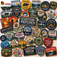 Patch brodé 3D personnalisé, logo brodé vintage, pour casquette de camionneur, patchs thermocollants, vente en gros pour vêtements