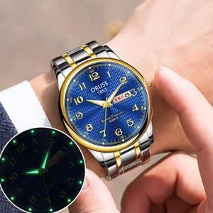 Montre pour homme ronde à mouvement à quartz lumineux, style aiguille, étanche - Product Image 1