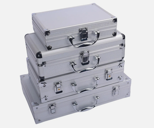 Aluminium-Werkzeugkoffer Tragbarer Aufbewahrungsbehälter Werkzeugbox Aktentasche Tragbare Schutzbox für Reisen - Product Image 5
