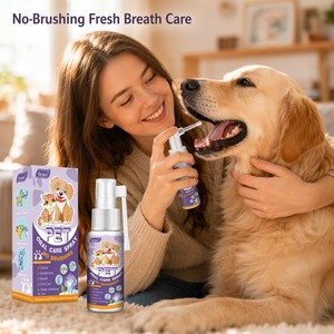 Graci Новинка: Спрей для ухода за полостью рта домашних животных 60 мл, без чистки зубов, для свежего дыхания, для собак и кошек, оптом, OEM/ODM поставщик - Product Image 1