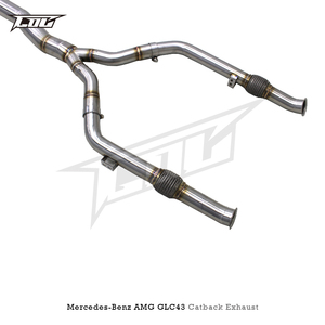 <span class=keywords><strong>BSK</strong></span> pour mercedes-benz GLC43 AMG 3.0T 2020-2024 voiture de sport de course SS304 tuyau Valvetronic système d'échappement Catback silencieux échappement - Product Image 2