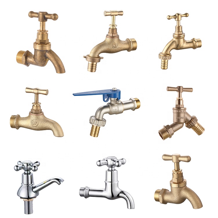 LIRLEE Male Thread Washing Faucet Outdoor Garden Bibcock Brass Bib Tap