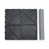 Dalles de sol modulaires emboîtables en PP antidérapantes pour garage et atelier, 400*400*18mm, vente en gros usine