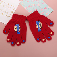 Gants tricotés pour enfants avec logo personnalisé, motif animal de dessin animé, doux, chauds, à doigts entiers, pour l'hiver, pour les enfants, à porter tous les jours en extérieur