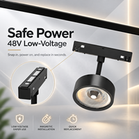 Modules linéaires LED magnétiques intelligents Zigbee 23mm 48V, spots réglables, CRI 90 RGB, garantie 3 ans, pour magasins et galeries
