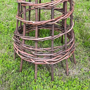 Bộ 2 mộc mạc liễu vườn obelisks vườn vòm <span class=keywords><strong>trellis</strong></span> cho các nhà máy leo núi và tự đứng bảo vệ hàng rào - Product Image 5