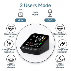 <span class=keywords><strong>Monitor</strong></span> de BP con brazo con pantalla LED clínica, brazalete ajustable con índice de la OMS con almacenamiento de datos 198, <span class=keywords><strong>Monitor</strong></span> de presión arterial con modo de usuario dual - Product Image 6