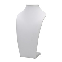 Porte-collier en cuir PU, 1 pièce, mannequin blanc, populaire, bijoux buste, vente en gros