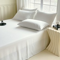 Nouvelle drap de lit plat en fibre de bambou, doux pour la peau, écologique, durable, respirant et absorbant l'humidité, idéal pour la maison