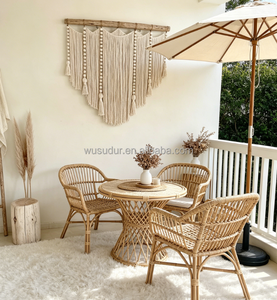 Tapisserie murale en <span class=keywords><strong>macramé</strong></span> Driftwood <span class=keywords><strong>avec</strong></span> perles en <span class=keywords><strong>bois</strong></span> et longues franges, grande décoration murale bohème pour la tête de lit de la chambre - Product Image 5