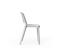 Chaise de loisir simple de style nordique, chaise en plastique empilable, dossier épaissi, chaise de bureau