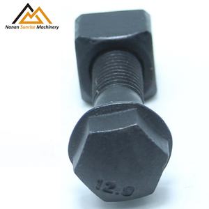 निर्माण मशीनरी भागों खुदाई बाल्टी दांत ट्रैक जूता बोल्ट वर्ग नट अंडरकैरिज घटक जस्ता प्लेटेड ग्रेड - Product Image 3